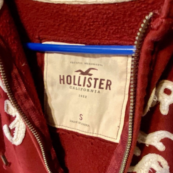 🎉 2/$20 Hollister Classic California Zipper Hoodie Zip Up Hood Sweater - Picture 5 of 7